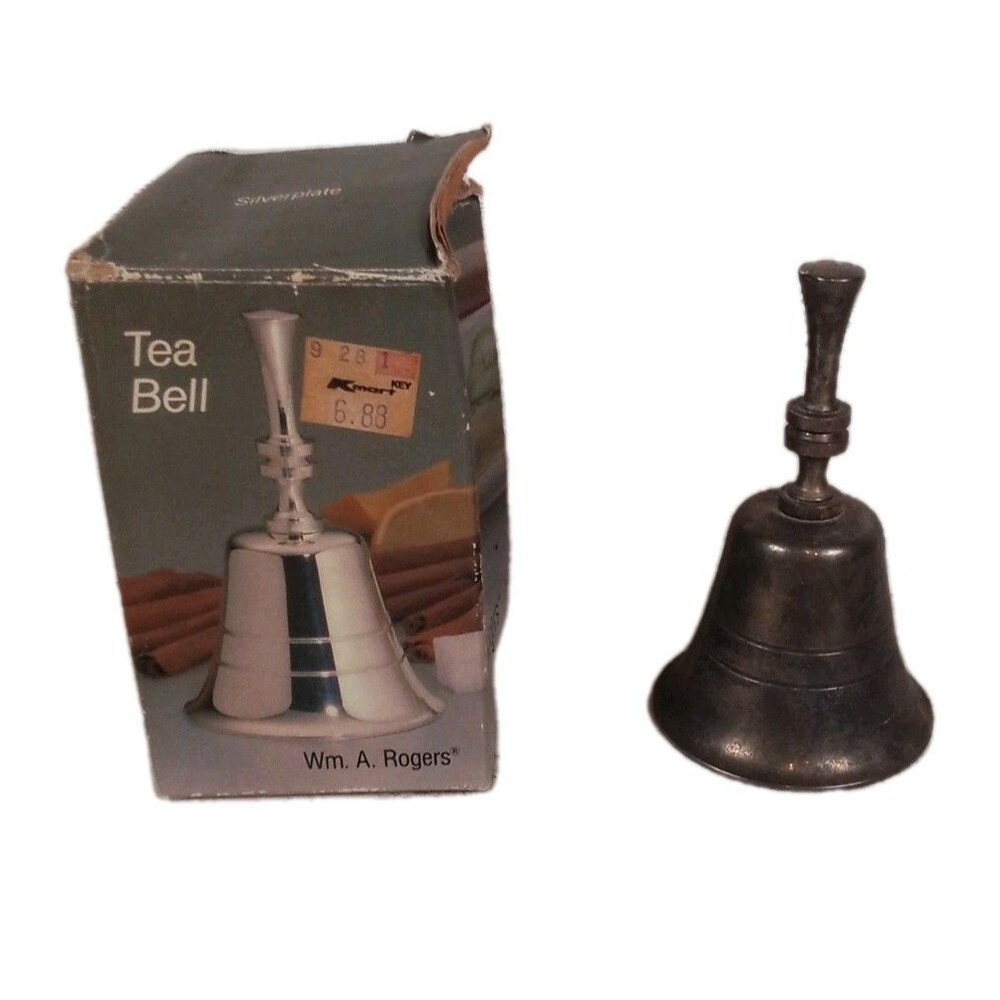 Vintage Wm  A Rogers Tea Bell With Box From K-mart